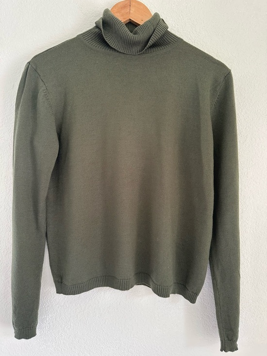 Pendleton Sweaters - Pendleton 100% Merino Wool Turtleneck Sweater Olive Green Size M
